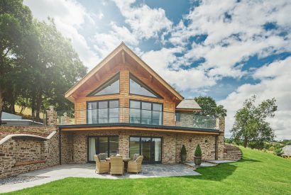 The exterior of Upper Tumble Cottage, Shropshire Hills
