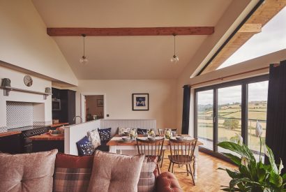The living space at Upper Tumble Cottage, Shropshire Hills