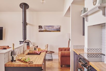 The kitchen at Upper Tumble Cottage, Shropshire Hills