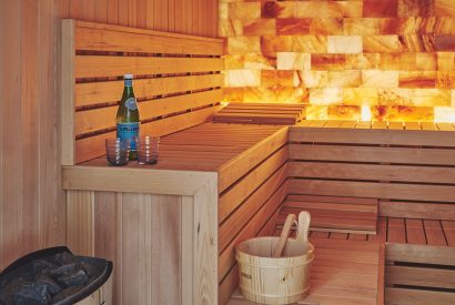 The sauna at Upper Tumble Cottage, Shropshire Hills