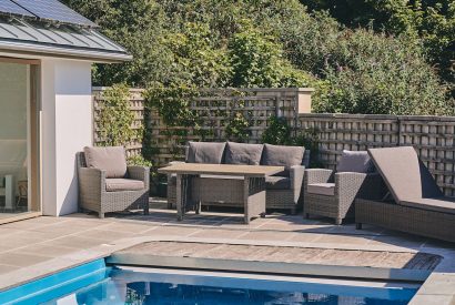 The swimming pool at Beach View, Pembrokeshire