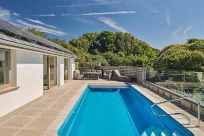 The swimming pool at Beach View, Pembrokeshire