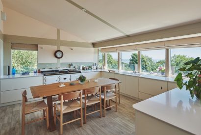 The kitchen at Beach View, Pembrokeshire
