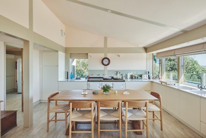 The kitchen at Beach View, Pembrokeshire