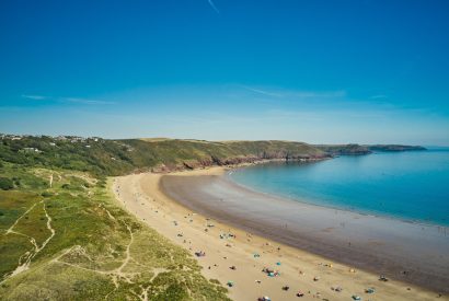 The beach at Beach View, Pembrokeshire