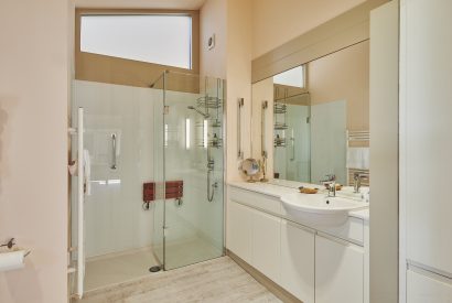 A bathroom at Beach View, Pembrokeshire