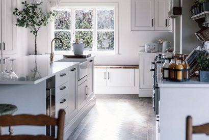 The kitchen at The Farmstay, Hampshire