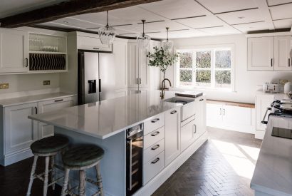 The kitchen at The Farmstay, Hampshire