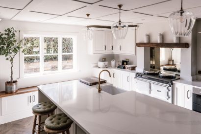 The kitchen at The Farmstay, Hampshire