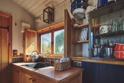 The kitchen at Curious Calf, Herefordshire