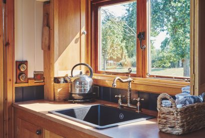 The kitchen at Curious Calf, Herefordshire
