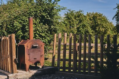 The garden at Curious Calf, Herefordshire
