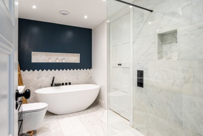 A bathroom at The Bay at Beadnell, Northumberland