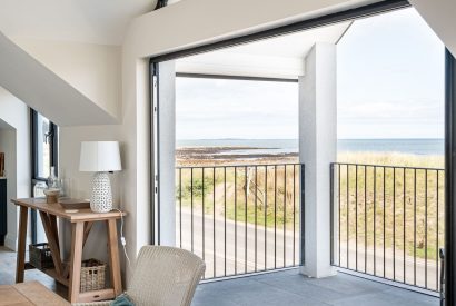 The sea view from The Bay at Beadnell, Northumberland