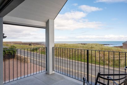 The sea view from The Bay at Beadnell, Northumberland