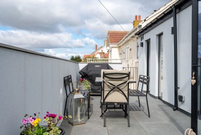 The balcony at The Bay at Beadnell, Northumberland