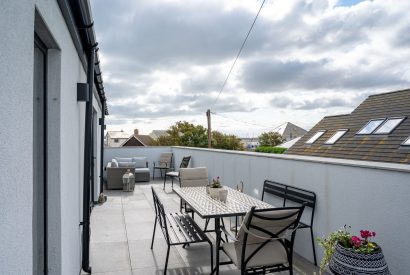 The balcony at The Bay at Beadnell, Northumberland