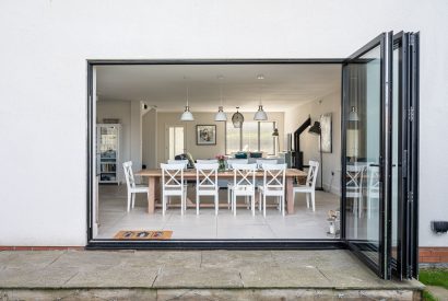 The dining room at Sandy Toes, Northumberland