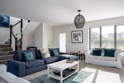 The living room at Sandy Toes, Northumberland