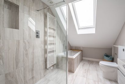 A bathroom at Sandy Toes, Northumberland