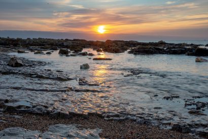 The beach near to Sandy Toes, Northumberland