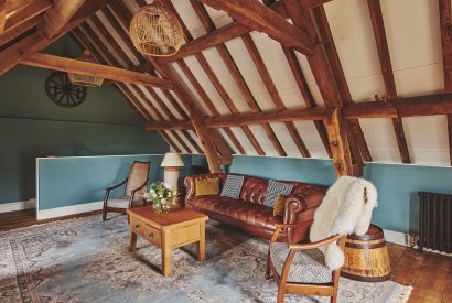 The living room at Hay Bale Cottage, Worcestershire