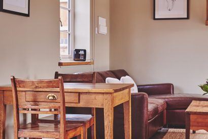 The dining table and chairs at Stable Cottage, Worcestershire