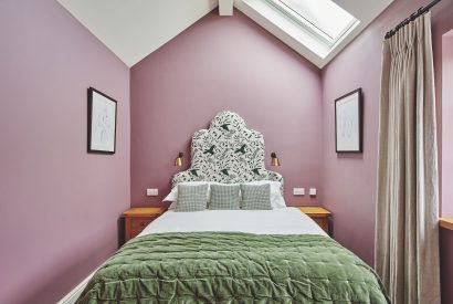 The king-size bedroom at Stable Cottage, Worcestershire