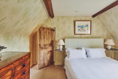 A double bedroom at Withington Grange, Cotswolds