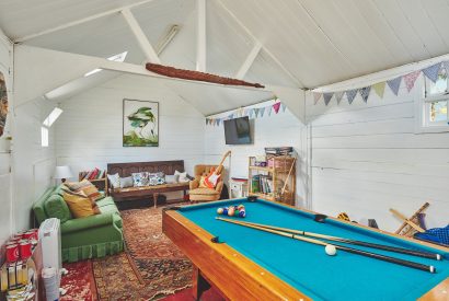 The external games room at Withington Grange, Cotswolds