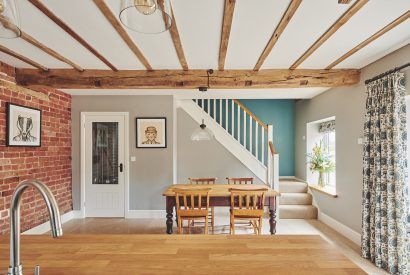 The kitchen at Hay Bale Cottage, Worcestershire