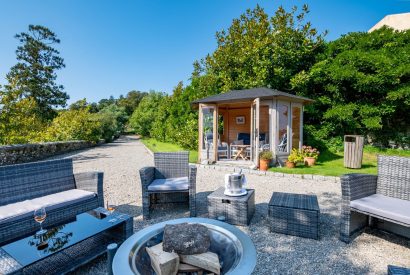 The garden at Cornish Castle, Cornwall