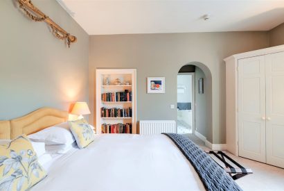 A double bedroom at Cornish Castle, Cornwall