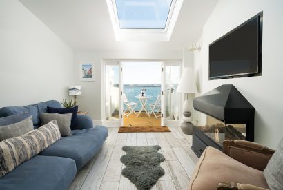 The living room at Waters Dream, Devon