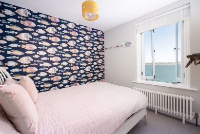 The double bedroom at Waters Dream, Devon