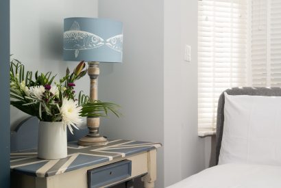 Nautical accessories in the small double bedroom at Waters Dream, Devon