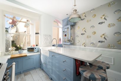 The kitchen at Waters Dream, Devon