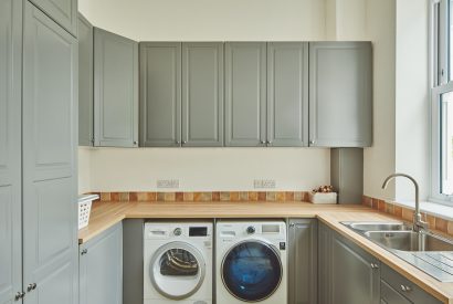 The utility room at Oakfield, Somerset