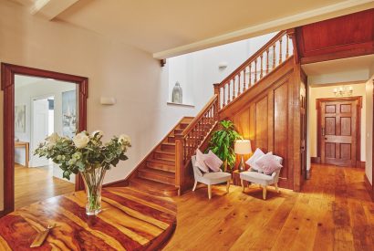 The entrance hall at Oakfield, Somerset