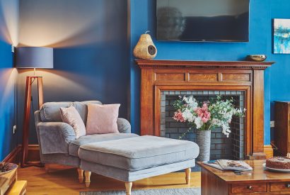 The living room at Oakfield, Somerset