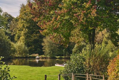 The lake at Roupel Hall, Devon