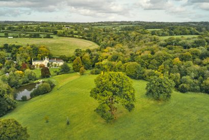 Ariel of the grounds at Roupel Estate, Devon