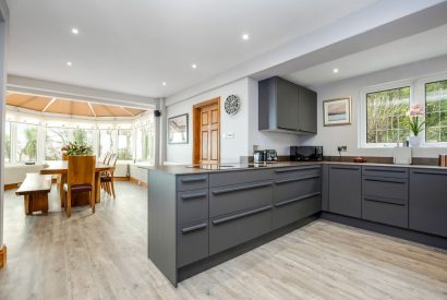 The kitchen at Seahaven, Devon