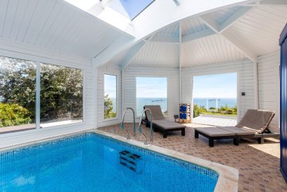 The indoor swimming pool at Seahaven, Devon