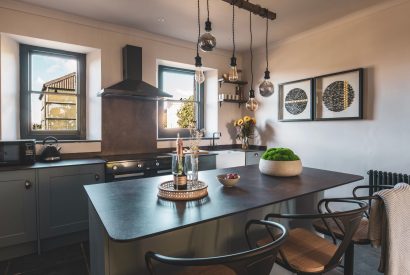 The kitchen at Padstone Farmhouse, Cornwall