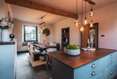 The kitchen at Padstone Farmhouse, Cornwall