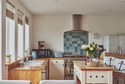The kitchen at Ty Seren, Gower