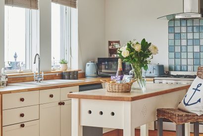 The kitchen at Ty Seren, Gower
