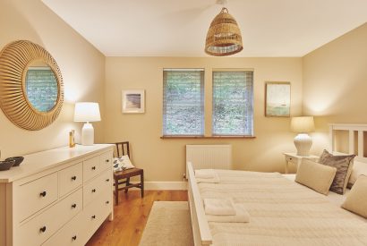 A bedroom at Ty Seren, Gower
