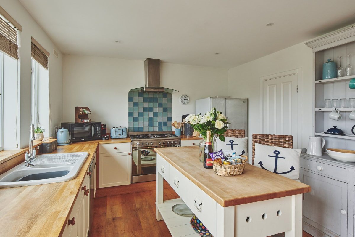 The kitchen at Ty Seren, Gower